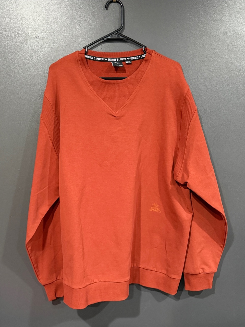 Paper Planes Burnt Orange Pullovet 2XL